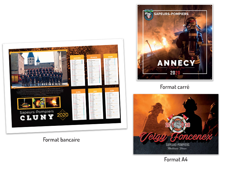 Calendrier 16 pages - Votre imprimeur de calendriers de pompiers!